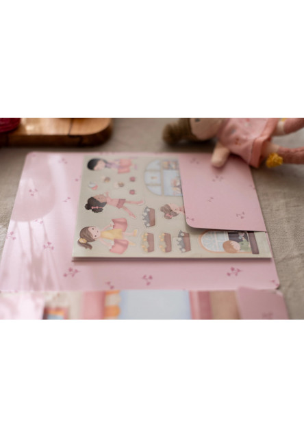 Knižka so samolepkami Nakupovanie Rosa