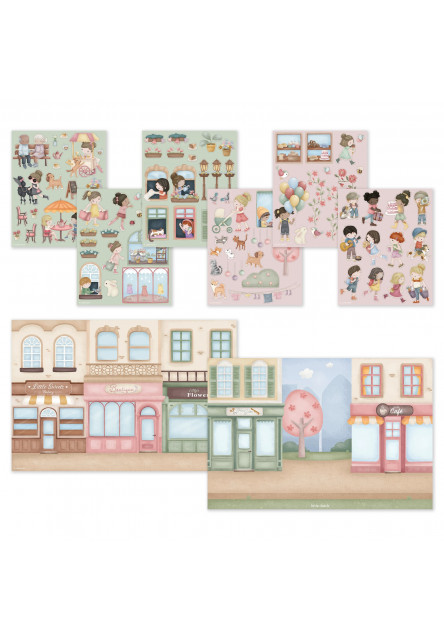 Knižka so samolepkami Nakupovanie Rosa