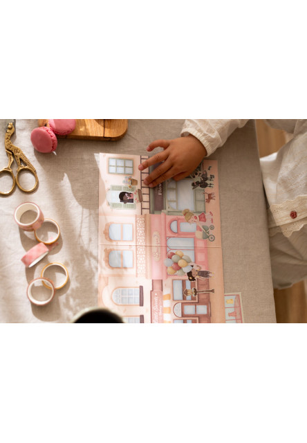 Knižka so samolepkami Nakupovanie Rosa