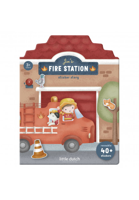 Knižka so samolepkami Hasičská stanica Jim