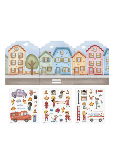 Knižka so samolepkami Hasičská stanica Jim