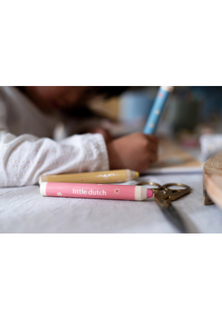 Omaľovánky s pastelkami Záhrada Rosa