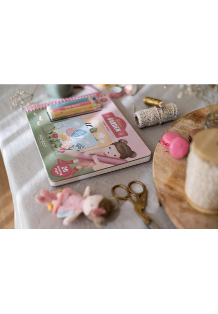 Omaľovánky s pastelkami Záhrada Rosa