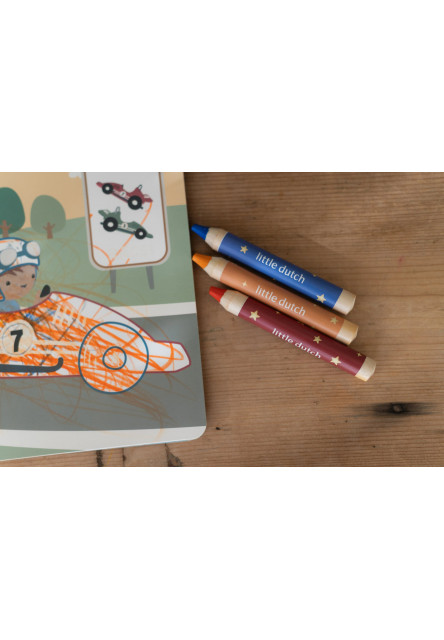 Omaľovánky s pastelkami Doprava Jim