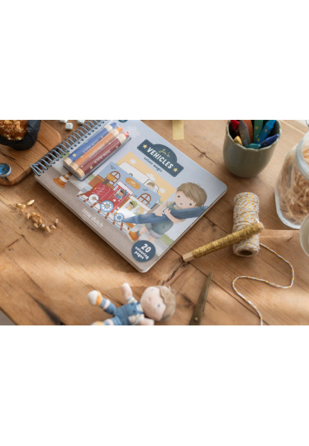 Omaľovánky s pastelkami Doprava Jim