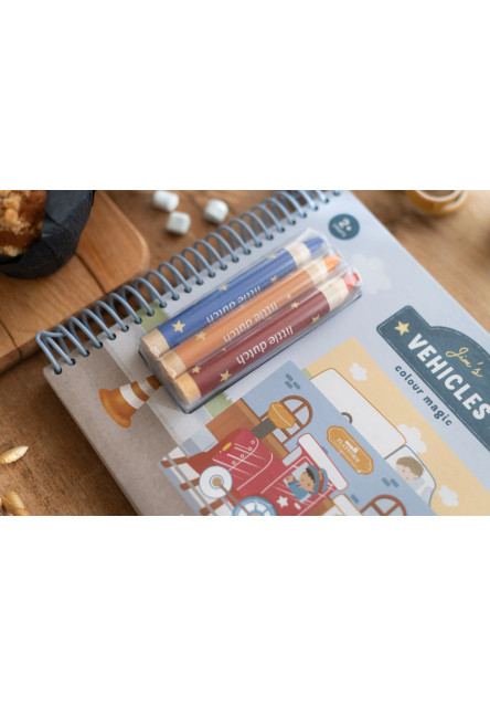 Omaľovánky s pastelkami Doprava Jim