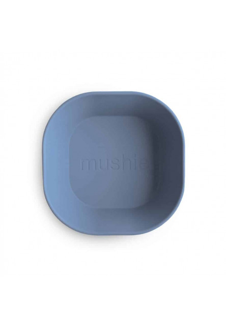 Hranatá obedová miska mushie - twilight blue