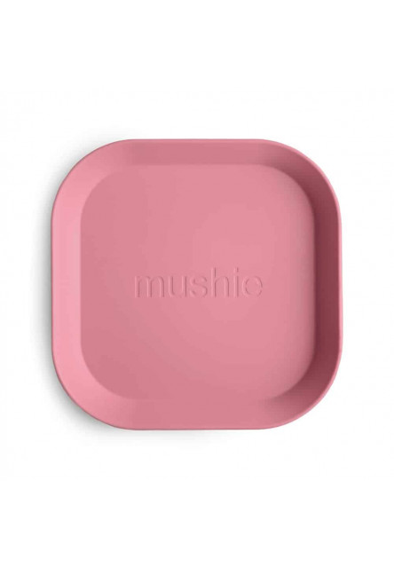 Hranatý obedový tanier mushie - dusty rose