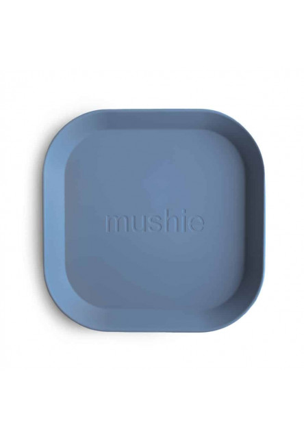 Hranatý obedový tanier mushie - twilight blue