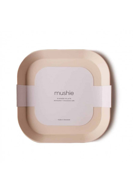 Hranatý obedový tanier mushie - twilight blue