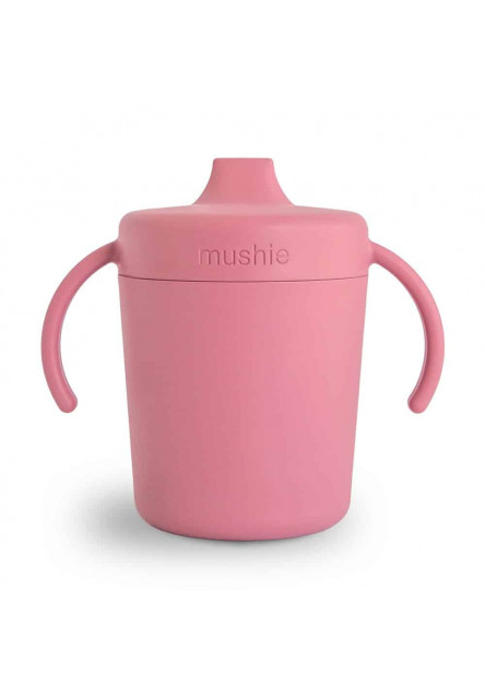 štartovací tréningový pohárik mushie - dusty rose