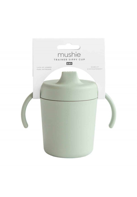 štartovací tréningový pohárik mushie - dusty rose