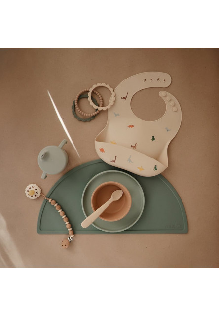 štartovací tréningový pohárik mushie - dusty rose