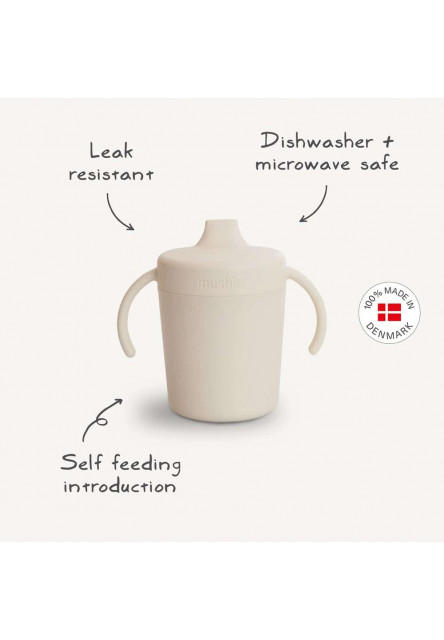 štartovací tréningový pohárik mushie - twilight blue