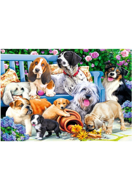 Trefl puzzle Psi v záhrade 1000