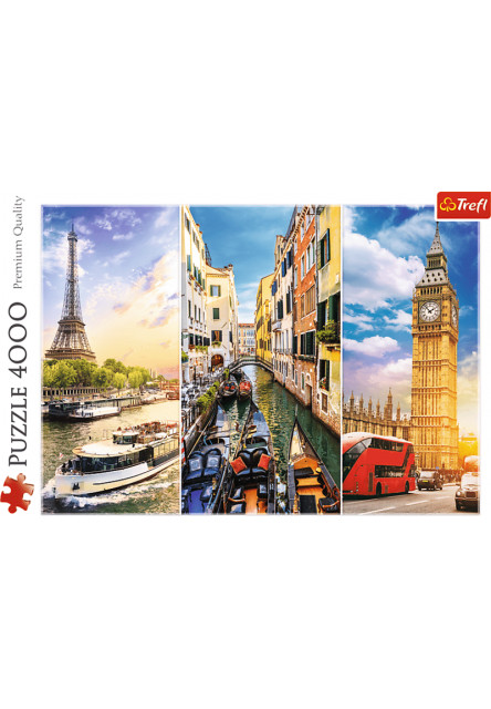 Trefl Puzzle 4000 dielikov Výlet okolo Európy