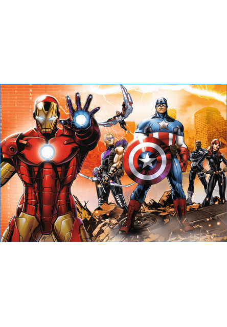 Trefl Puzzle 4v1 - Odvážni Avengeri / Disney Marvel The Avengers