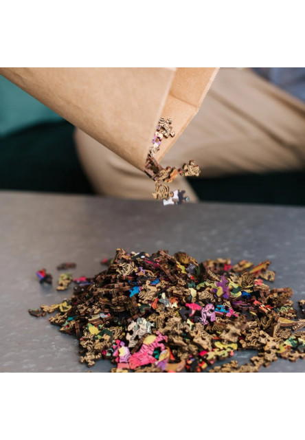 Trefl Drevené puzzle 501 - Zázračný svet