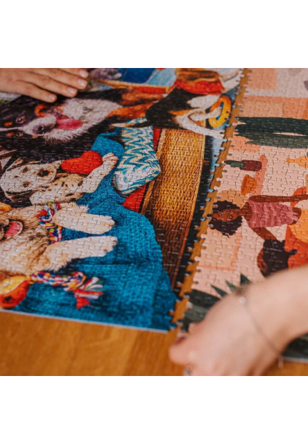 Trefl Prime puzzle 1000 UFT - Nálož roztomilosti: Psie priateľstvo