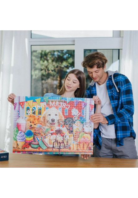 Trefl Prime puzzle 1000 UFT - Nálož roztomilosti: Psí sliediči