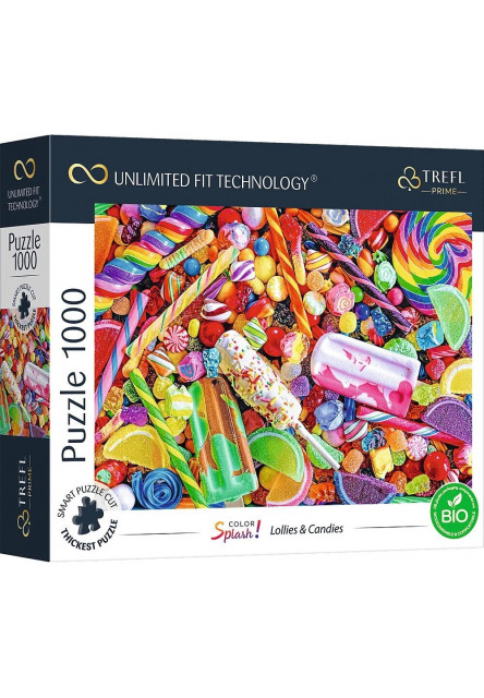 Trefl Prime puzzle 1000 UFT - Farebné šplechy: Nanuky a cukríky