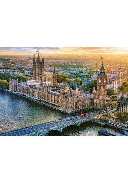Trefl Prime Puzzle 1000 UFT - Panoráma mesta: Westminsterský palác, Londýn, Anglicko