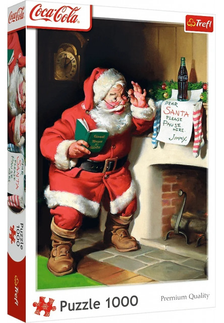 Trefl Puzzle 1000 Coca-Cola: Santa pri krbe