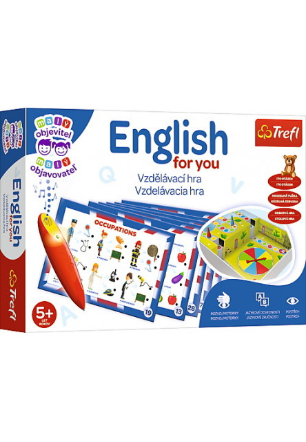 Trefl Hra Malý objaviteľ + Magické pero - English for you SK/CZ