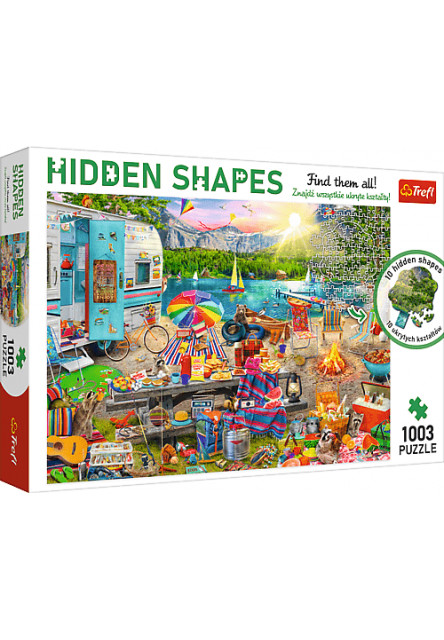Trefl Puzzle 1000 Hidden Shapes -Výlet karavanom