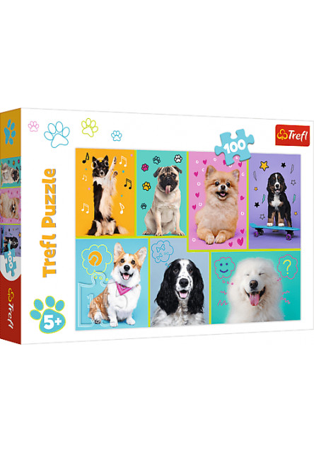 Trefl Puzzle 100 dielikov - Šťeniatka