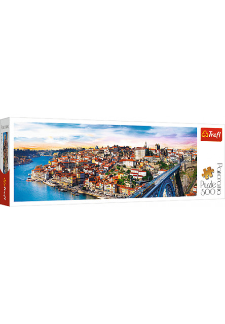 Trefl Panoramatické puzzle 500 - Porto, Portugalsko