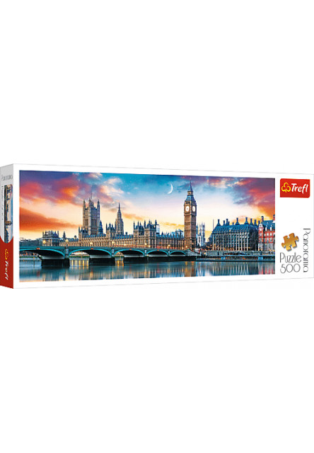 Trefl Panoramatické puzzle 500 - Big Ben a Westminsterský palác, Londýn