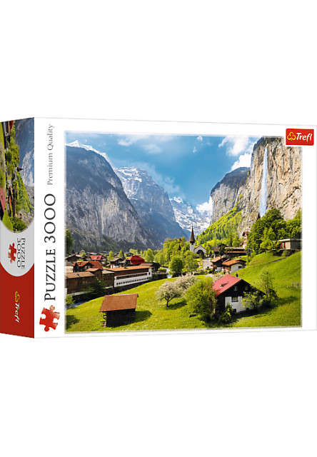 Trefl Puzzle 3000 - Lauterbrunnen, Švajčiarsko