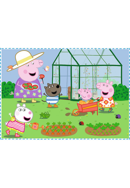 Trefl Puzzle 4v1 - Spomienka na prázdniny / Peppa Pig