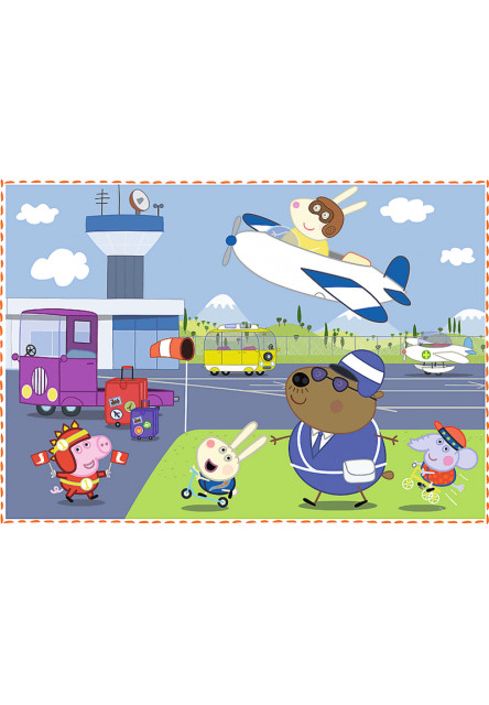 Trefl Puzzle 4v1 - Spomienka na prázdniny / Peppa Pig