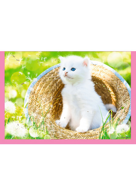 Trefl Puzzle 4v1 - Zábavné mačky