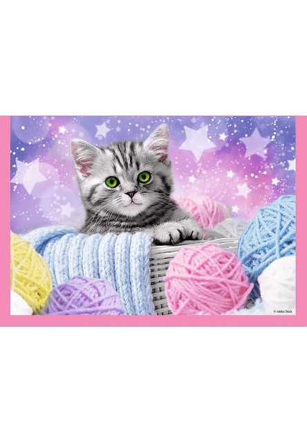 Trefl Puzzle 4v1 - Zábavné mačky