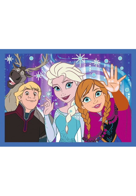 Trefl Puzzle 4v1 - Šťastný svet Disney / Disney 100