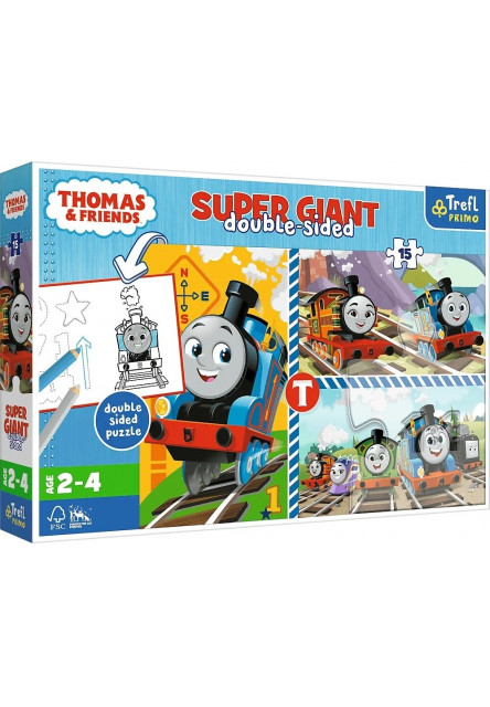 Trefl Puzzle 15 GIANT - Tomove hry / Thomas and Friends