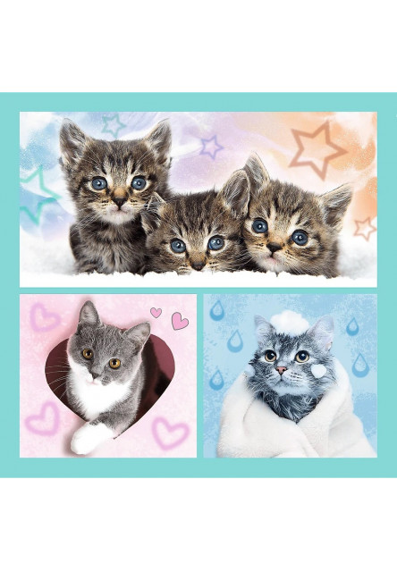 Trefl Puzzle 3v1 - Milé domáce zvieratká