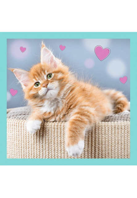 Trefl Puzzle 3v1 - Milé domáce zvieratká