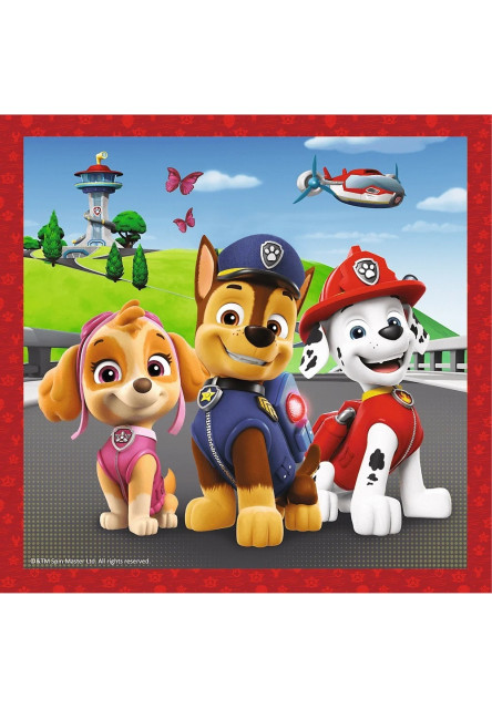 Puzzle 3v1 - Šťastní psi z Labkovej Patroly / Viacom PAW Patrol