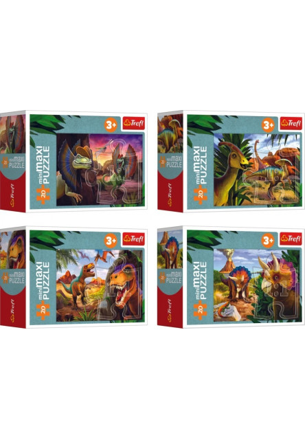 Trefl Puzzle 20 miniMAXI Preskúmajte svet dinosaurov