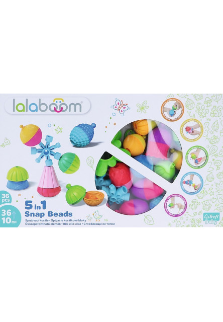 Trefl Lalaboom - Súprava spájacích korálkových blokov - 36 dielov