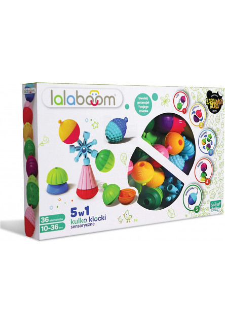 Trefl Lalaboom - Súprava spájacích korálkových blokov - 36 dielov