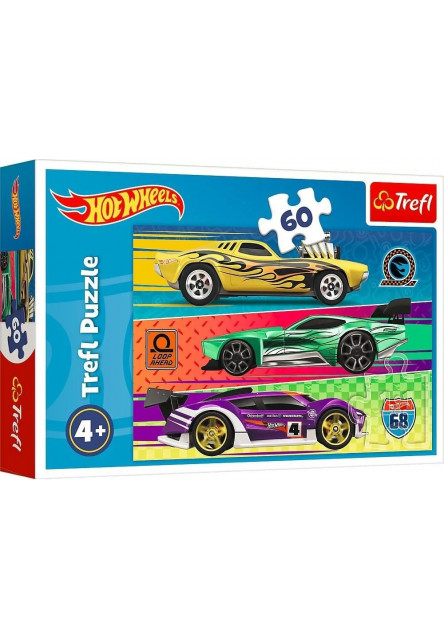 Trefl puzzle 60 dielikov - Hot Wheels Racing