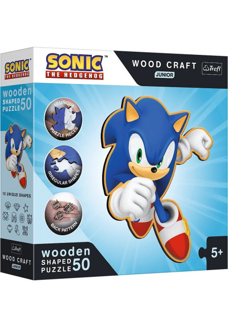Trefl Drevené puzzle Junior 50 dielikov - Smart Sonic