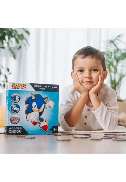 Trefl Drevené puzzle Junior 50 dielikov - Smart Sonic
