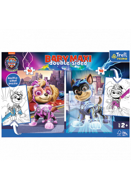 Trefl Puzzle Baby MAXI 2x10 - Hrdinskí psíkovia /  Viacom PAW PATROL: THE MIGHTY MOVIE