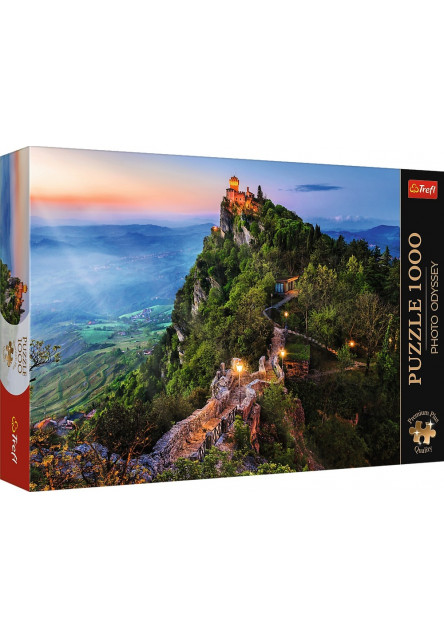 Trefl Puzzle 1000 Premium Plus - Foto Odysea: Cesta Tower, San Marino